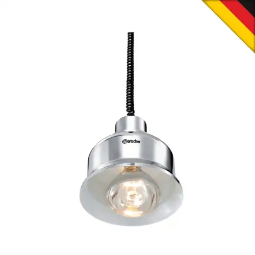 Θερμαντική λυχνία με σύστημα αιώρησης - ανύψωσης ασημί (114279)