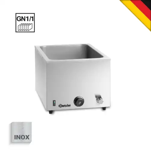 Bain Marie μονό για GN 1/1 με βρυσάκι απορρόης (200207)
