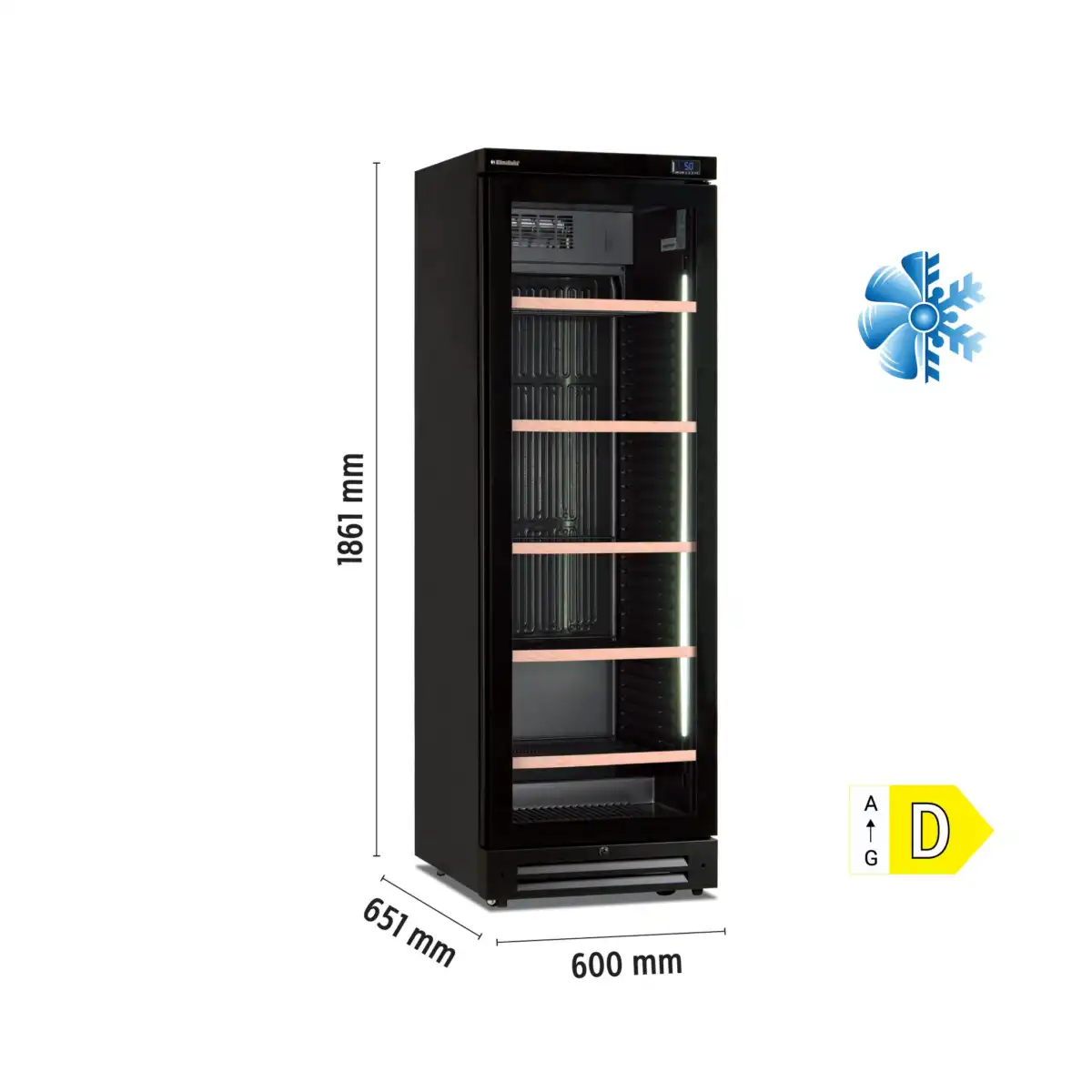 Βιτρίνα κρασιών με 2 συστήματα ψύξης (ICOOL 401W BLACK) - Image 3