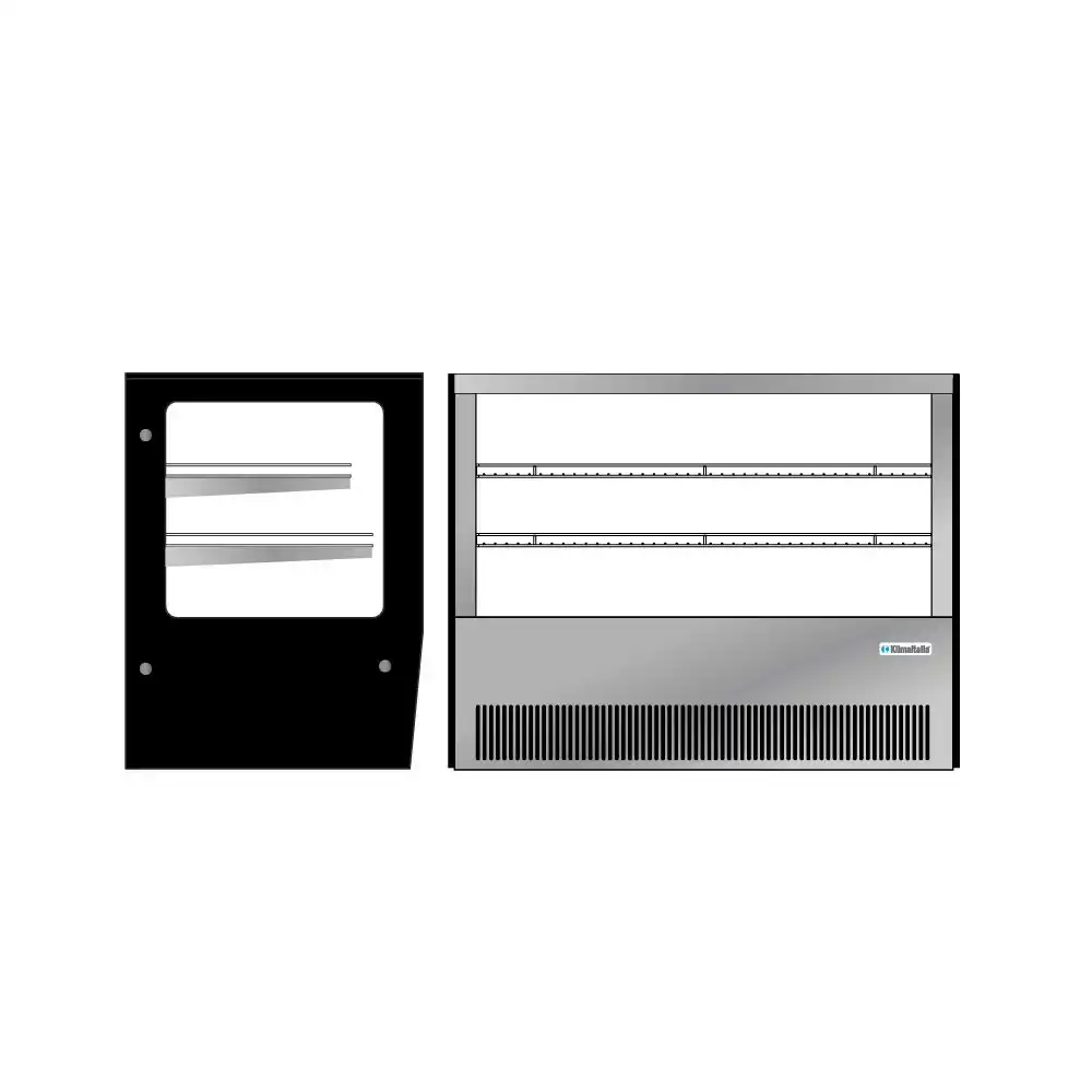 Βιτρίνα θερμαινόμενη επιτραπέζια 160lt (DLH 90) - Image 4