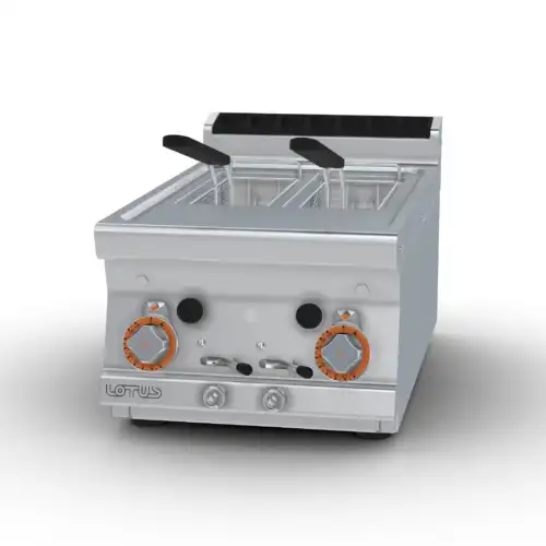 Φριτέζα αερίου διπλή 8+8 lt (F2/8T-74G)