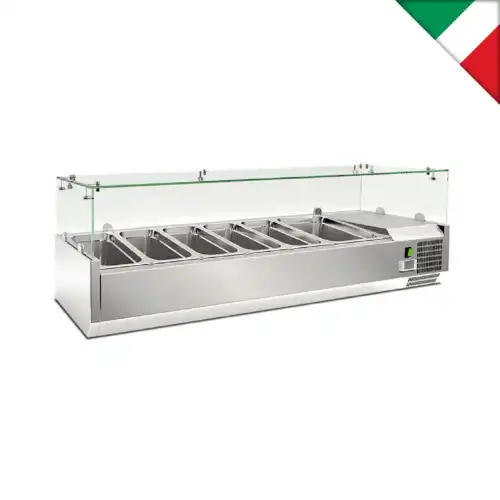 Βιτρίνα Set up μήκους 1500 mm για GN (RWX 1500)