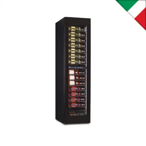 Βιτρίνα κρασιών 2 θερμοκρασιών (SLIM WINE SW 105 2TB)