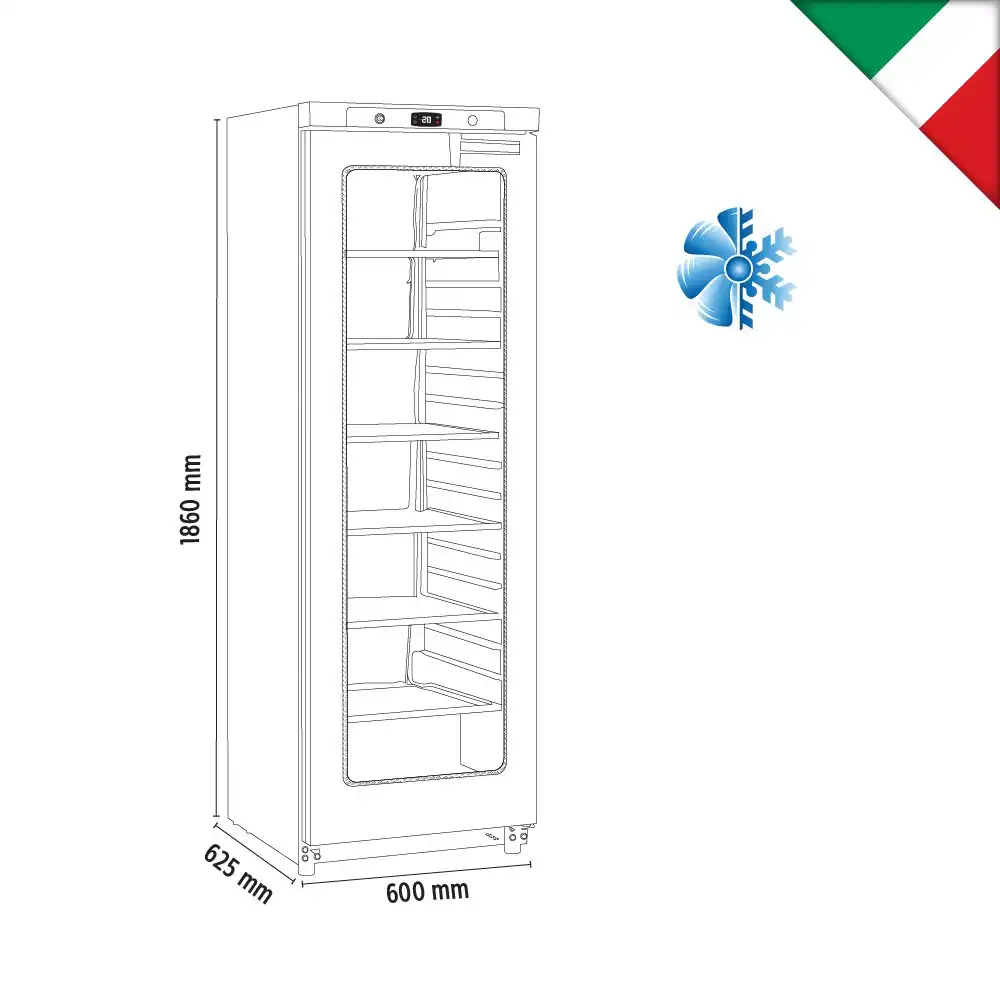 Βιτρίνα κατάψυξης 400lt (GN 400 G BT BLACK) - Image 3
