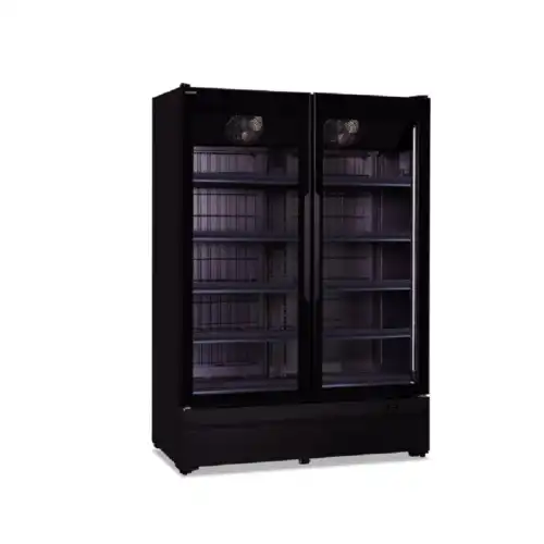Βιτρίνα κατάψυξης διπλή με ανοιγόμενες πόρτες (ROMA 137 BT BLACK)