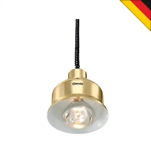 Θερμαντική λυχνία με σύστημα αιώρησης - ανύψωσης χρυσή (114275)